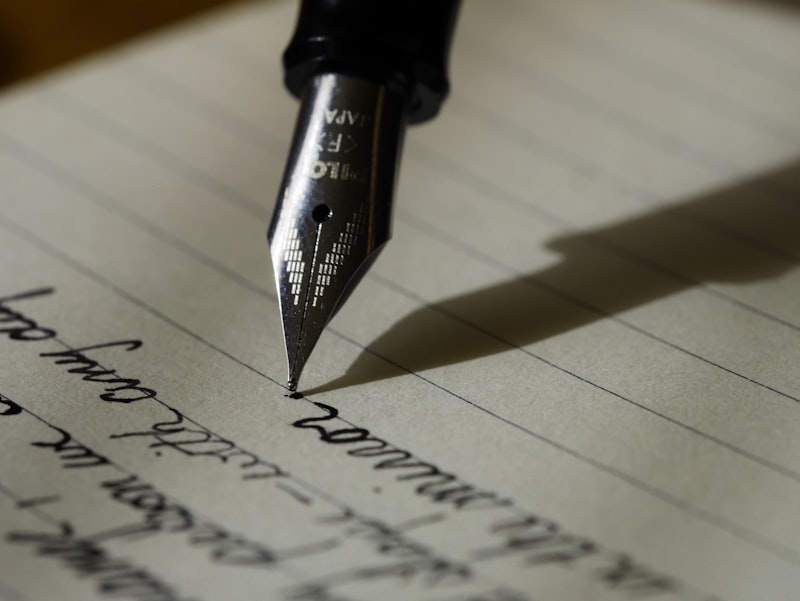 Journal on a desk